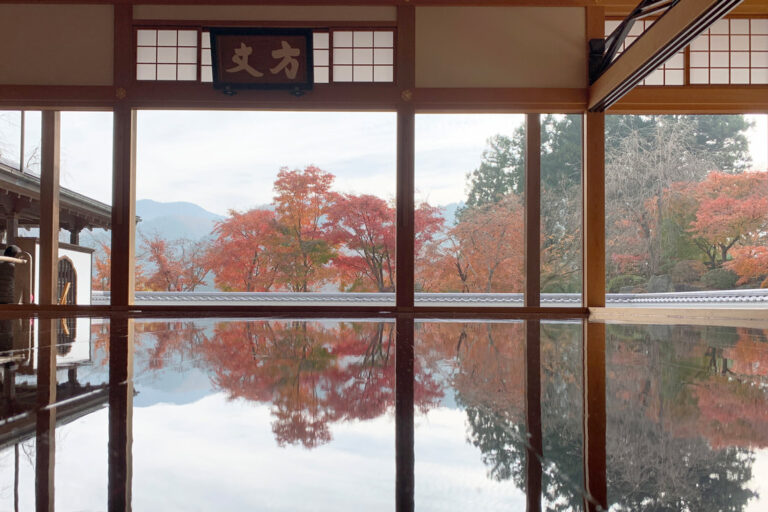 宝徳寺　床もみじ