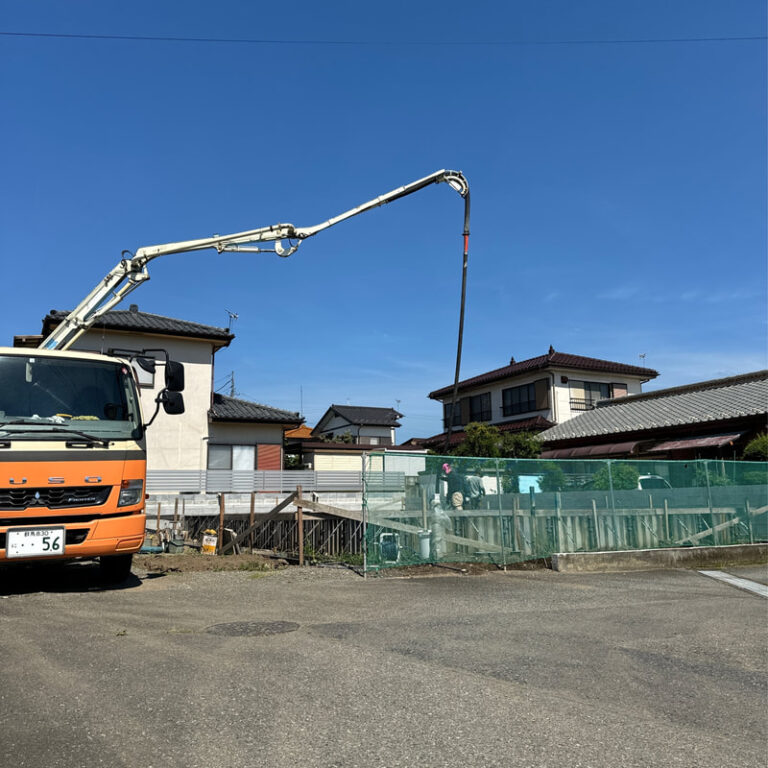 基礎コンクリート打設